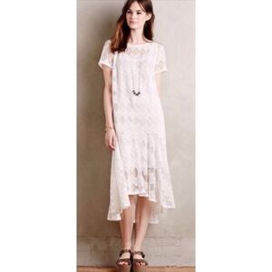 Anthropologie maeve embroidered lace dress